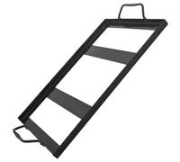 VINTORKY Plat à Four avec Porte-Plaque à sel Noir émaillé, Support Fonctionnel pour Pierres de Cuisson et Barbecue en extérieur