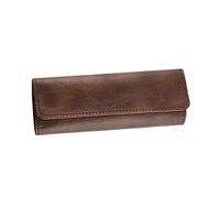 VINTORKY Pochette de Rangement pour Outils de Maquillage Étui Compact Marron Résistant aux Rayures pour Pinces à Épiler et Accessoires Cosmétiques Portable Beauté Visage