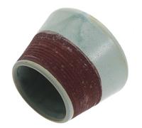 VINTORKY Porte-allumettes en Céramique Décoratif avec Surface à Gratter Peinte, Pot Compact 1 Pièce pour Rangement Allumettes et Parfum, Accessoire Cheminée pour Décoration Intérieure