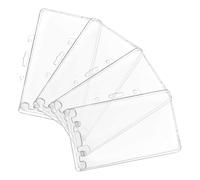 VINTORKY Porte-cartes D'identité Horizontal en Abs, Lot de 4 Pièces, Protection Sécurisée et Utilisation Facile, pour Enseignants et Serveurs en Voyage Domicile