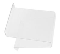 VINTORKY Présentoir à Vinyles Transparent en Acrylique, Organiseur de Bureau pour Disques Vinyles et Livres, Support de Rangement Pratique pour Maison et Bureau