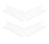 VINTORKY Présentoir Mural Étagères Solides et Modernes en Acrylique Transparent pour Vinyles, Lot de 4 pour Bureau ou Bibliothèque