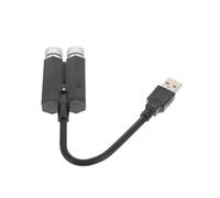 VINTORKY Projecteur D'étoiles USB pour Voiture, Lampe D'ambiance LED Étoilée, Éclairage de Plafond Flexible, Décoration Intérieure Rouge et Bleu Commande Vocale, Éclairage Musical