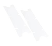 VINTORKY Protection Manivelle Vélo Transparente TPU, 2 Feuilles Protège-pédalier, Anti-Rayures et Chocs, Compatible Manivelles Route, Accessoire Pièces de Rechange Vélo