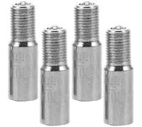 VINTORKY Rallonges de Bouchons de Valve en Métal 25 Mm, Kit 4 Pièces, Prolongateur de Valve pour Pneus Voiture, Camion et Trottinette Électrique, Adaptateur D'extension pour Entretien