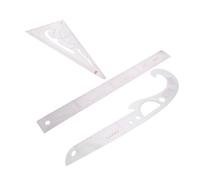 VINTORKY Règle de Couture 3 Pièces Courbe Française, Ensemble Multifonction pour Création et Gradation de Patrons de Vêtements, Outil Précis et Solide pour Couture et Modélisme, Kit Adapté