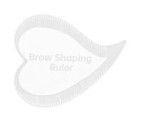 VINTORKY Règle de dessin pour sourcils - Règle réutilisable pour le traçage des sourcils - Pochoir en PVC en forme de cœur pour maquillage permanent