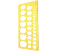 VINTORKY Règle Outil de Mesure Géométrique Précis pour Dessin Technique en Plastique Orange Transparent Motif Clair en Bureau et Réseau Technique