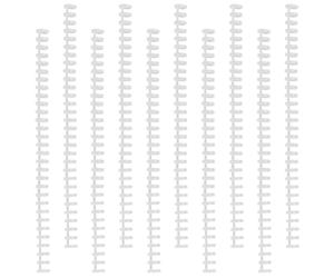 VINTORKY Reliure Spirale Plastique 10 Pièces 30 Trous, pour Création de Cahiers Soi-Même, Format A4, pour Fournitures Scolaires Collège, Capacité 80 Pages