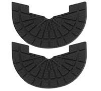 VINTORKY Réparation Talonnette Caoutchouc Antidérapante pour Chaussures de Sport et Baskets, Protection Solide pour Semelles Extérieures, Taille 43-44, 1 Paire Autocollants Noir