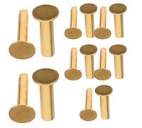 VINTORKY Rivets pour Manche de Couteau en Cuivre 14 Paires Résistants à L'usure pour Fixation Facile DIY de Poignées de Couteaux Cuisine et Couteaux D'extérieur