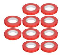 VINTORKY Ruban Adhésif de Jardinage PVC Rouge 10 Pcs 30 M par Rouleau Liens de Jardin pour Plantes Tomates et Vignes Accessoire Ajustable pour Fixation et Support en Serrage et Verger