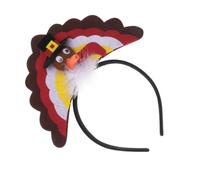 VINTORKY Serrage-tête Créatif de Dinde Rouge pour Thanksgiving, Léger et Confortable, pour Fêtes et Accessoires Cheveux Adultes et Garçon et Filles