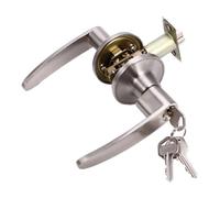 VINTORKY Serrure de Porte en Alliage de Zinc Poignée Lisse, Prévention du Vol, pour Porte Intérieure de Salle de Bain ou Chambre, Protection Sécurité Fiable