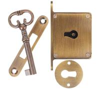 VINTORKY Serrure de Tiroir Rétro 1 Set Expérience Utilisateur Confortable en Laiton Or avec nsemble de Verrouillage Antique Protection des Fichiers pour Meuble
