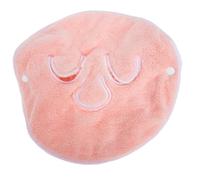 VINTORKY Serviette Vapeur Visage Taille Moyenne En Polaire Corail Rose Chaude Hydratante Réutilisable Pour Soins Visage Triple Ouverture Et Liens Réglables