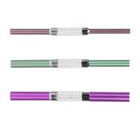 VINTORKY Set de 3 Tiges de Modelage en Aluminium pour Extensions D'ongles, Outil Facile à Utiliser pour Former la Courbe en C, pour Salons et Écoles de Manucure