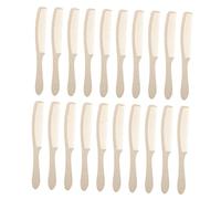 VINTORKY Sets de Peignes à Cheveux Jetables en Plastique Abs Beige Lot de 50 Protection Anti-nœuds et Prise en Main Confortable, pour Usage Quotidien et Salons de Coiffure