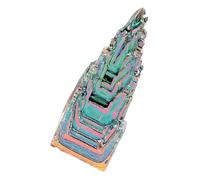 VINTORKY Spécimen de Pierre en Cristal de Bismuth 20 G, Minéral Décoratif Irrégulier pour Bureau et Maison, Ornement Naturel Coloré pour Collection et Décoration Intérieure