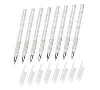 VINTORKY Stylo Imperméable pour Tatouage 8pcs, Outil de Marquage Précis en Plastique Blanc, Tracé Net et Solide pour Piercing et Lèvres, pour Tatouage Professionnel