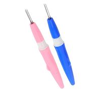 VINTORKY Stylos Outils Multifonctions pour Feutrage - Lot de 2 Aiguilles à Poinçonner à 3 Aiguilles Support - Fournitures pour Feutrage à L'Aiguille Adaptées aux Loisirs Créatifs et