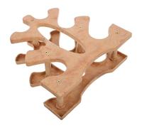VINTORKY Support Haltères Vertical Bois Naturel Petit Rack à Poids pour Organisation Salle de Sport Maison