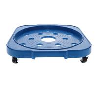 VINTORKY Support Mobile pour Réservoir de Propane avec Roues Multidirectionnelles Bleues Plateau Robuste pour Bouteilles de Gaz Socle Mobile Cuisine et Stockage 1 Pièce