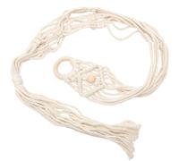 VINTORKY Support Mural Macramé pour Guitare Acoustique et Ukulélé, Cintre en Coton Tissé la Main, Décoration Murale Bohème pour Chambre et Salon