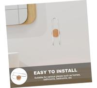 VINTORKY Support Mural pour Rangement de Salle de Bain Organisateur Multifonction pour Accessoires Cheveux Serviettes et Petits Objets Crochet Robuste sans Perçage Fixation par Ventouse