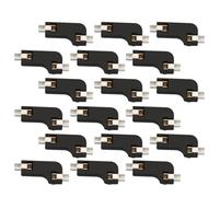 VINTORKY Support PCB pour Clavier Mécanique à Prise à Chaud, 20 Pièces en Abs Noir Deux Pinces, Connexion Rapide et Professionnelle pour Interrupteurs Échangeables