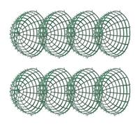 VINTORKY Supports Topiaires Plastiques ABS 25 Cm, Lot de 4 Cadres Sphériques Résistants pour Boules Artificielles, Accessoires Déco Mariage et Jardin, Cage à Balles à Montage Facile