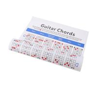 VINTORKY Tableau D'accords pour Débutants en Guitare et Ukulélé sur Papier, Grille D'accords Pratique pour Garçon et Filles et Apprentissage des Accords