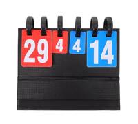 VINTORKY Tableau de Score Multisports Portable 4 Points en PVC Léger et Compact pour Basketball et Ping-Pong, Système de Notation Intuitif Réinitialisation Rapide, pour Compétition