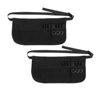 VINTORKY Tablier de Tondeuse pour Coiffeurs 2pcs en Polyester Résistant et Léger Porte-ciseaux, Organisateur D'outils pour Salons de Beauté et Barber Shops