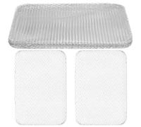 VINTORKY Tapis de Cuisson en Aluminium Jetable 10pcs Non Adhérent pour Barbecue, Résistant la Chaleur, Protège la Grille, pour Barbecue Extérieur et Intérieur
