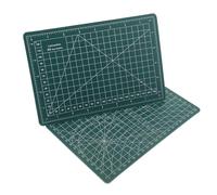 VINTORKY Tapis de Découpe en Pvc Vert, 2 Pièces, Surface D'écriture Stable et Résistante à L'usure, pour Sessions de Devoirs et Ateliers Artistiques