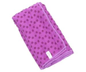 VINTORKY Tapis de Yoga en Polyester et Nylon Antidérapant Pourpre Facile à Transporter, Réduit la Douleur au Contact du Sol, pour Sports et Fitness