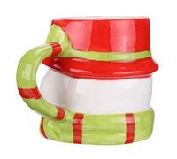 VINTORKY Tasse en Céramique Motif Bonhomme de Neige de Noël Tasse à Café Capacité Standard Design Coloré pour Petit-déjeuner Boissons Chaudes Festives Couleur Aléatoire
