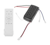 VINTORKY Télécommande pour Ventilateur Plafonnier avec Contrôle sans Fil Vitesse et Lumière, Kit de Remplacement en Plastique Blanc pour Ambiance Estivale Plusieurs Styles