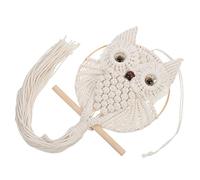 VINTORKY Tenture Murale Macramé Chatoyant Forme de Décoration Murale Tissée Main Premium Ornement pour Salon Chambre Bureau