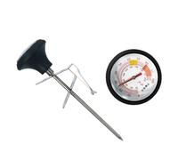 VINTORKY Thermomètre Alimentaire Inox avec Clip et Housse Silicone Mesure Précise pour Cuisson Viande Lait et Boissons