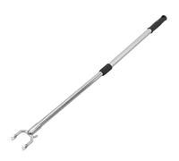 VINTORKY Tringle à vêtements rétractable 56-91 cm en Alliage, Perche télescopique Noire pour Atteindre Les poteaux à vêtements, Rangement au Quotidien
