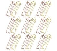 VINTORKY Trombones Métalliques Créatifs de Flèche, Lot 40 Pièces, Clips pour Papiers et Mémos, Accessoires de Bureau Colorés, pour École et Bureau