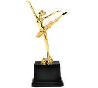 VINTORKY Trophée de Ballet en Plastique Or 20 CM - Coupe de Danseuse pour Salle de t Concours de Danse
