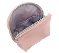 VINTORKY Trousse De Maquillage Se Maquiller Poche Trousse De Toilette Femme De Maquillage Organisateur De Maquillage Trousses De Toilette De Toilette De Voyage Rose Faux Cuir