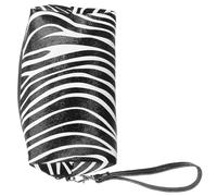 VINTORKY Trousse de Maquillage Voyage Zébrée Compartiments, Légère et Compacte, Organisateur Pratique pour Femme, Rangement Cosmétique en Déplacement