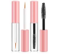 VINTORKY Tubes de Mascara Vides Réutilisables 4 Pièces avec Embouts Liner pour Maquillage DIY Bouchons Roses Contenants Pratiques pour Ombre Paupières et Gloss Couleur Couleur Aléatoire