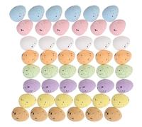 VINTORKY Œufs de Pâques Forme Œuf Adorable Lot de 100 en Écume Légers pour Décoration de Fête pour Party et Salle à Manger