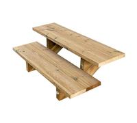 Vinuovo- Escalier extérieur Bois - Berlin - 2 Marches H 37 cm - sans Contre-marches, Largeur 100 cm - Vinuovo- Escalier en kit, en Bois Autoclave. pour Jardin. Balcon et Terrasse