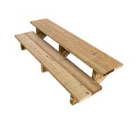 Vinuovo- Escalier extérieur Bois - Berlin - 2 Marches H 37 cm - sans Contre-marches, Largeur 140 cm - Vinuovo- Escalier en kit, en Bois Autoclave. pour Jardin. Balcon et Terrasse